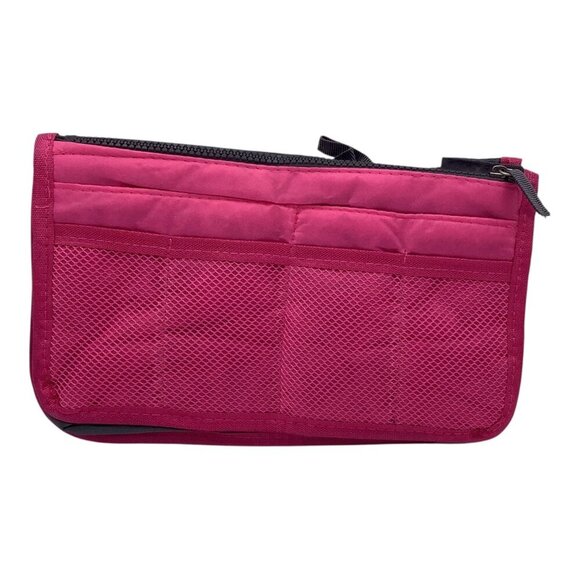 Multipurpose Travel Handbag Insert Organizer Multiple Pockets Pink Women's - Picture 1 of 9